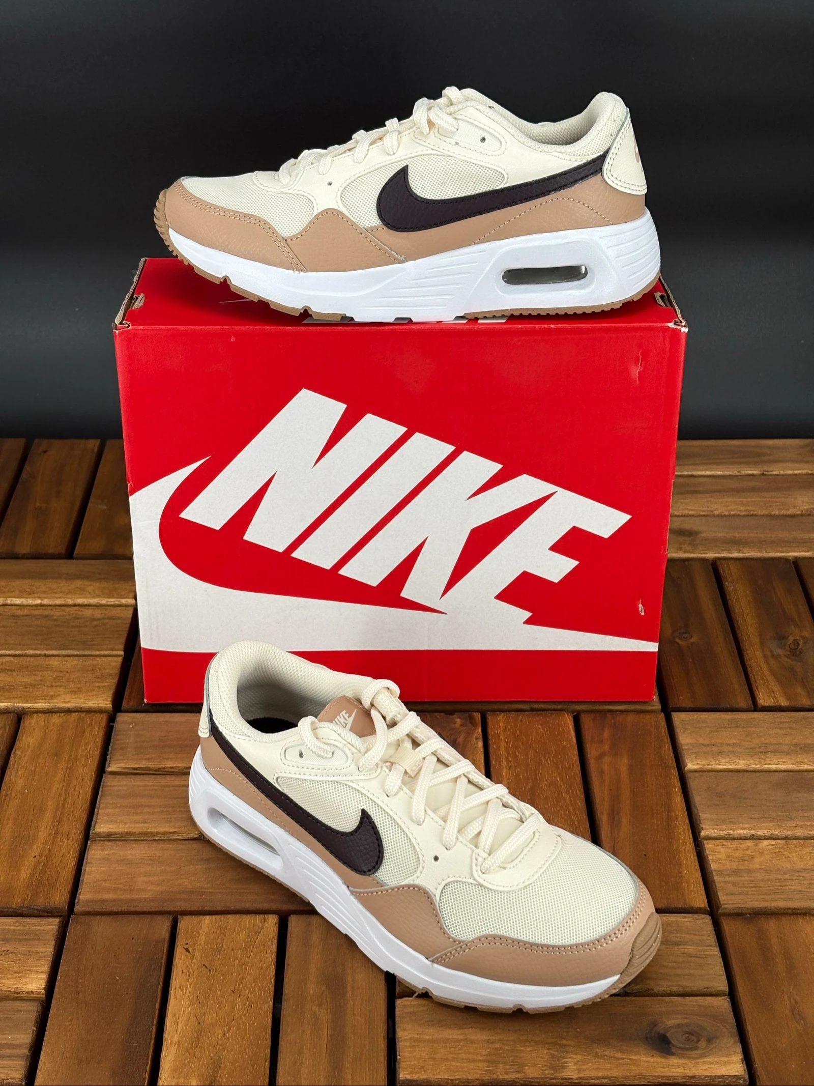 T36 : Baskets Nike Air Max SC - Crème & Beige